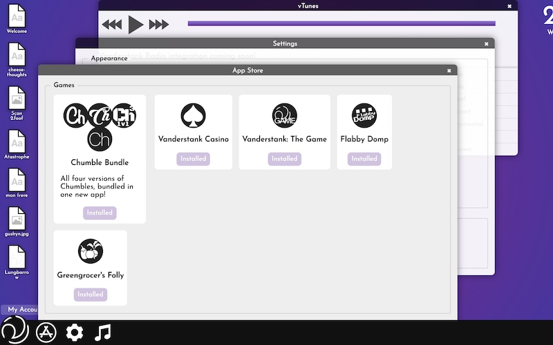 Screenshot of VanderstankOS